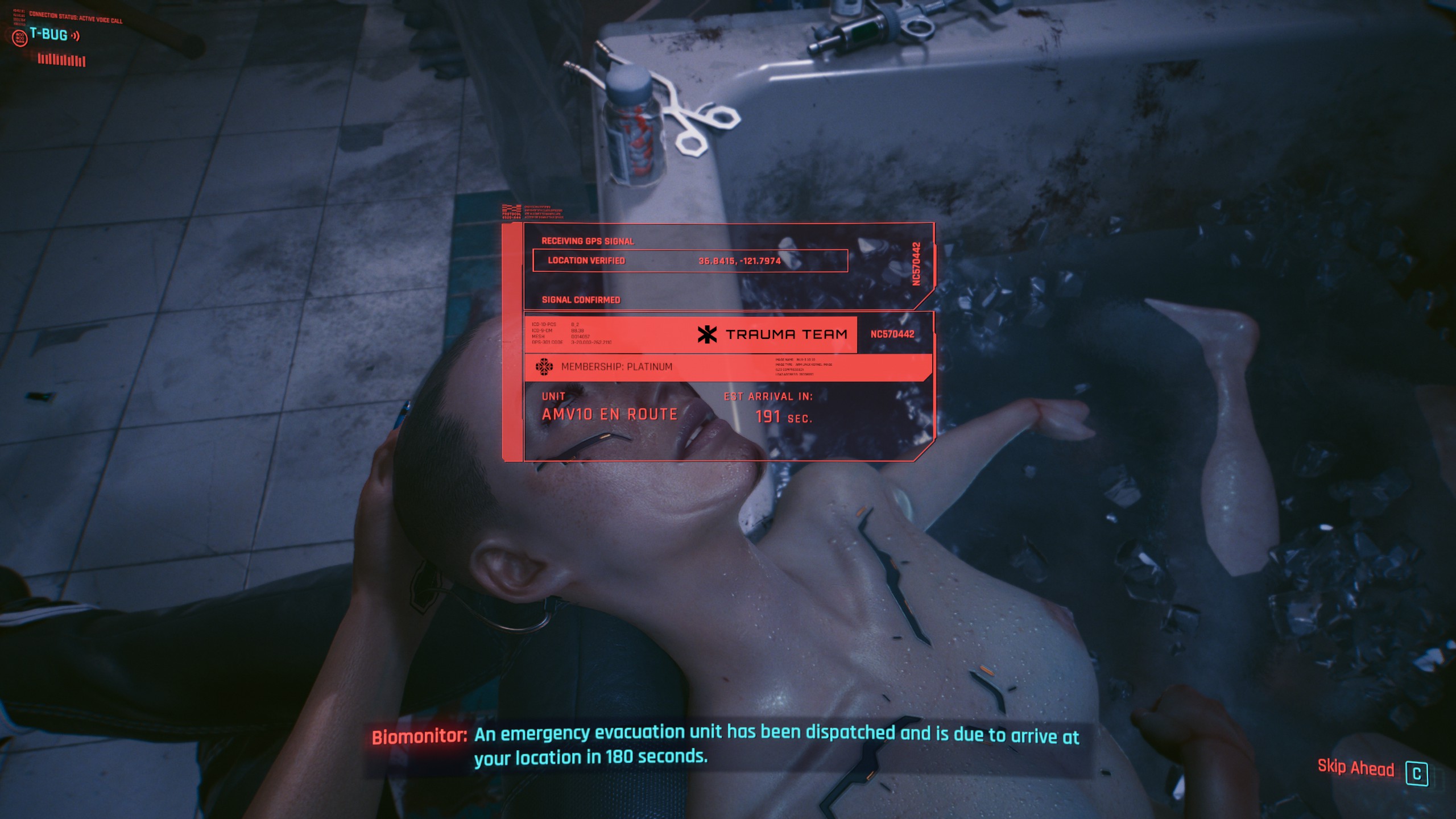 Eyesight Heads Up Display Biomonitor – Cyberpunk 2077