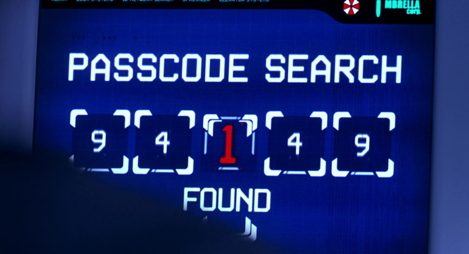 Passcode Hacking – Resident Evil